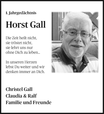 Traueranzeige von Horst Gall von trauer.mein.krefeld.de