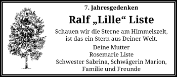 Traueranzeige von Ralf  Liste von trauer.wuppertaler-rundschau.de